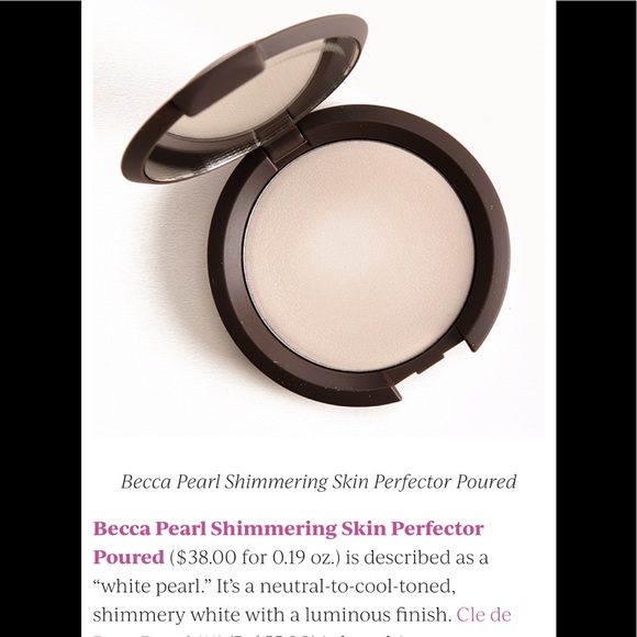 Pearl BECCA Shimmering Skin Perfector Poured Highlighter Cream - Picture 9 of 14